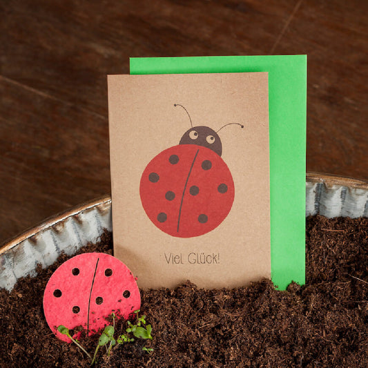 Grußkarte "Viel Glück"
