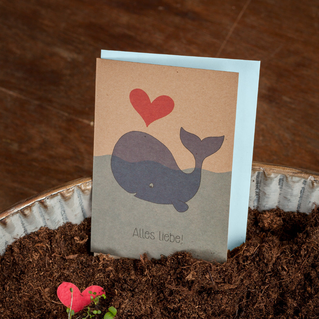 Grußkarte "Alles Liebe"