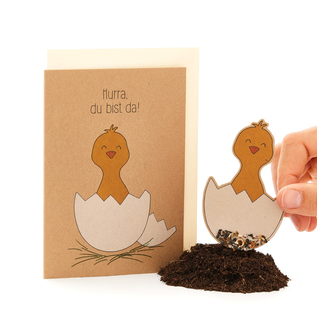 Geburtskarte "Hurra, du bist da"