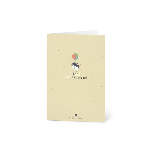 Grußkarte - Hoch sollst du leben!