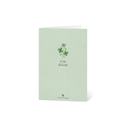 Grußkarte - Viel Glück!