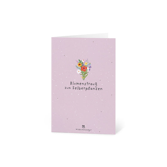 Grußkarte - Blumenstrauß zum Selberpflanzen