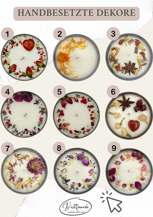 Sternzeichen Stier - Handgemachte Sojawachs-Kerze - Personalisiertes Astrologie-Geschenk