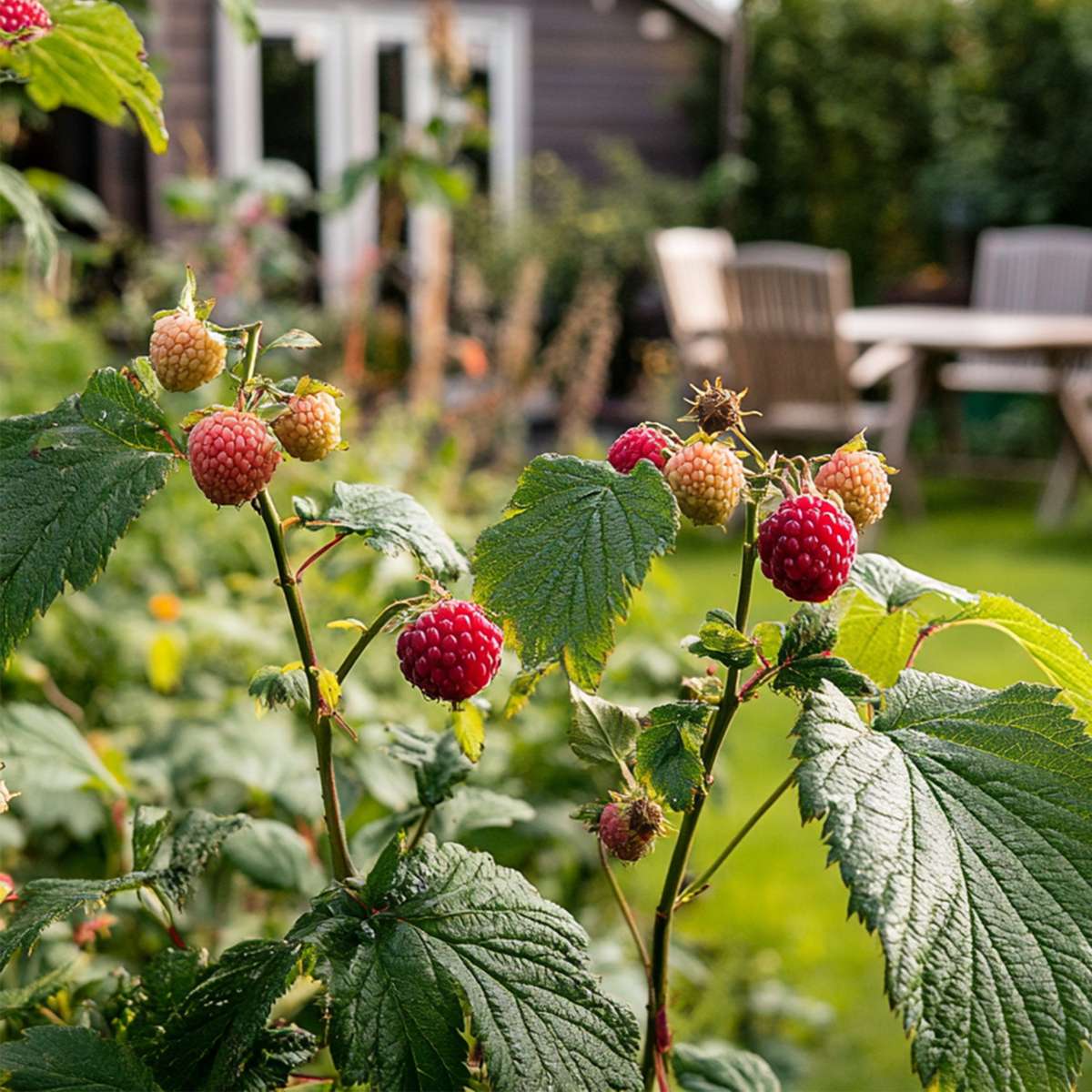 Fruit Trees Taybeere - 3 Stk - Rubus 'Tayberry' - Höhe 25-40Cm - ⌀9Cm