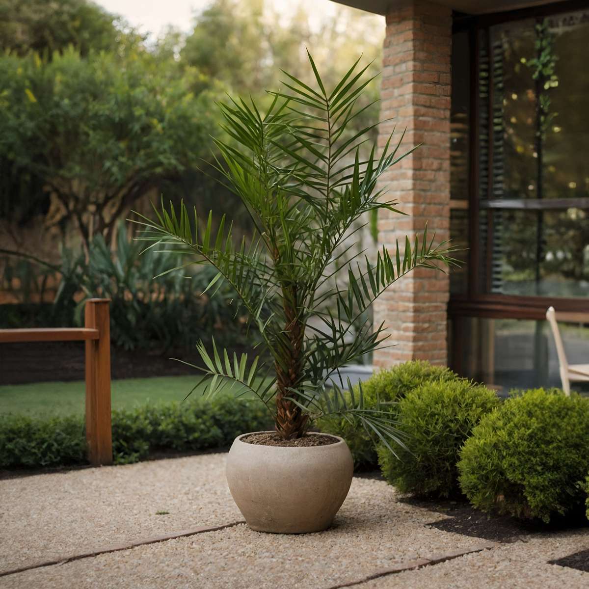 Indoor Palms Zwergdattelpalme - Phoenix Roebelenii - Höhe 80-90Cm - ⌀21Cm