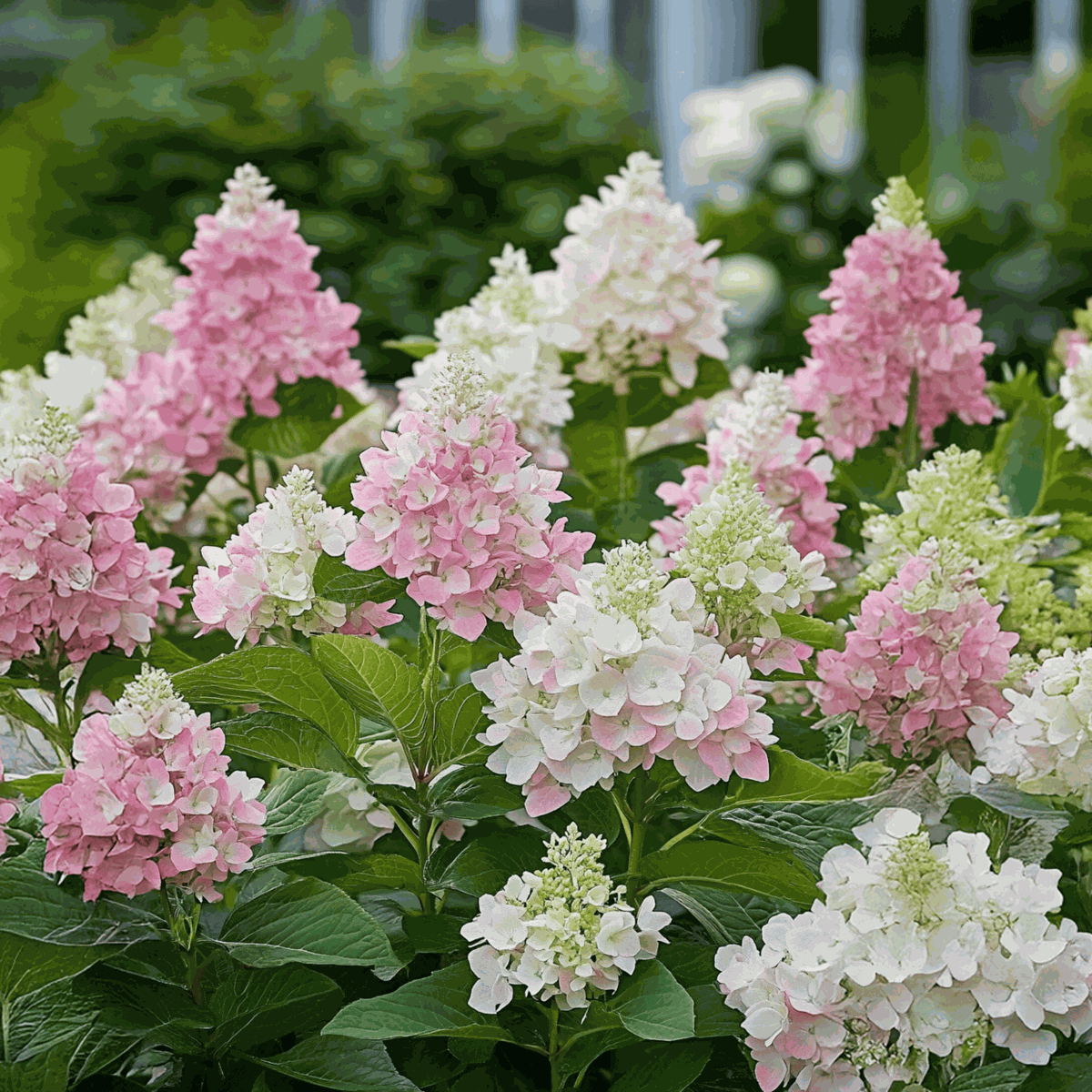 Hydrangea Hortensie - 4 Stk - Hydrangea Paniculata 'Pinky Winky' - Höhe 25-40Cm - ⌀19Cm