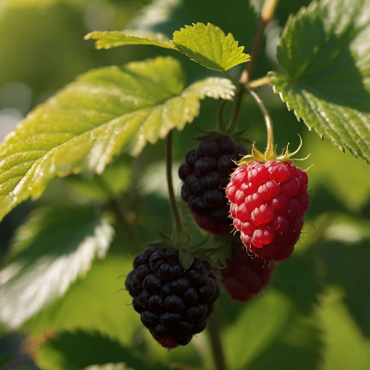 Fruit Trees Himbeerpflanze - 2 Stk - Rubus Idaeus 'Malling Promise' - Höhe 50-60Cm - ⌀15Cm
