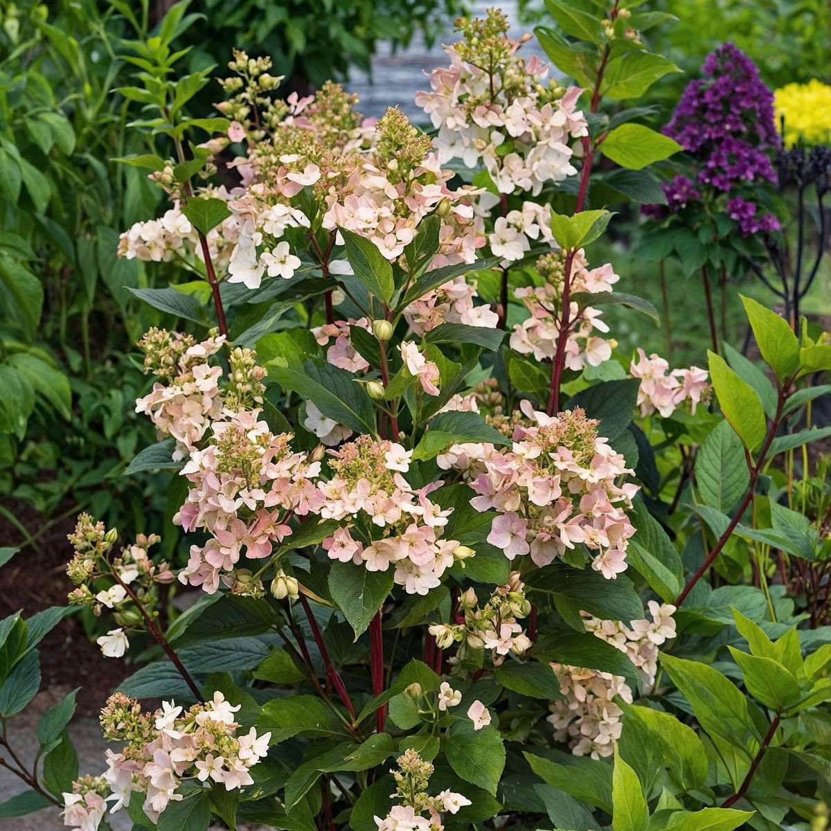 Hydrangea Hortensie - Hydrangea Paniculata 'Early Harry' - Höhe 25-40Cm - ⌀19Cm