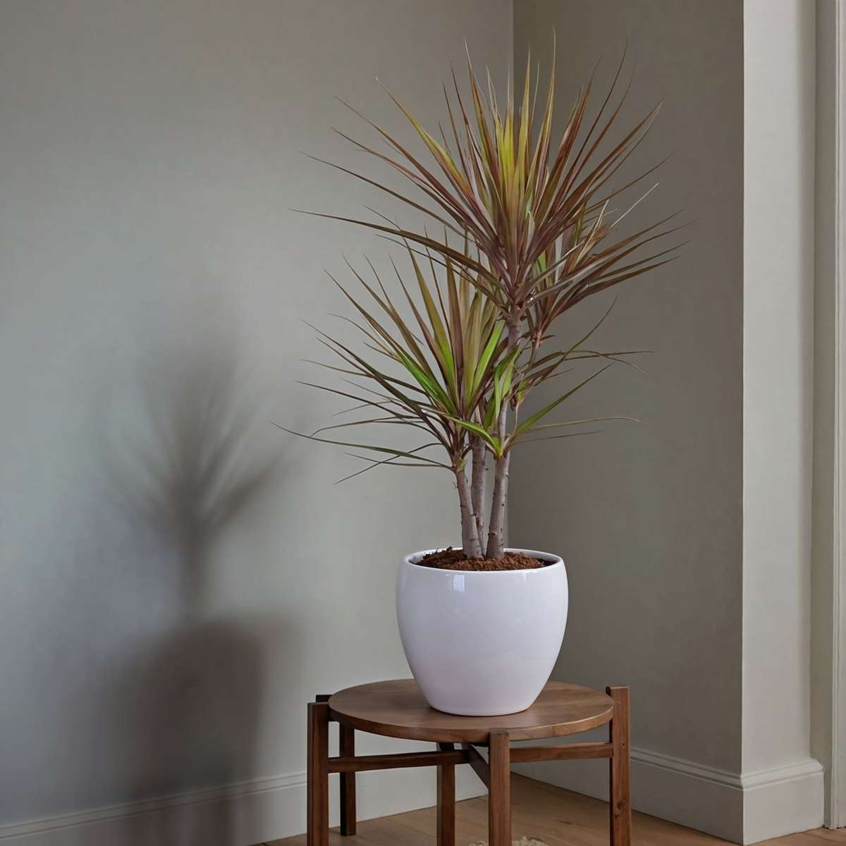 Dracaena Drachenbaum - Dracaena Marginata 'Magenta' - Höhe 70-80Cm - ⌀17Cm