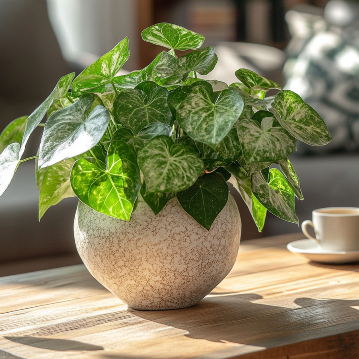 Other Green Houseplants Purpurtute - 3 Stk - Syngonium Podophyllum 'Pixie' - Höhe 25-40Cm - ⌀12Cm