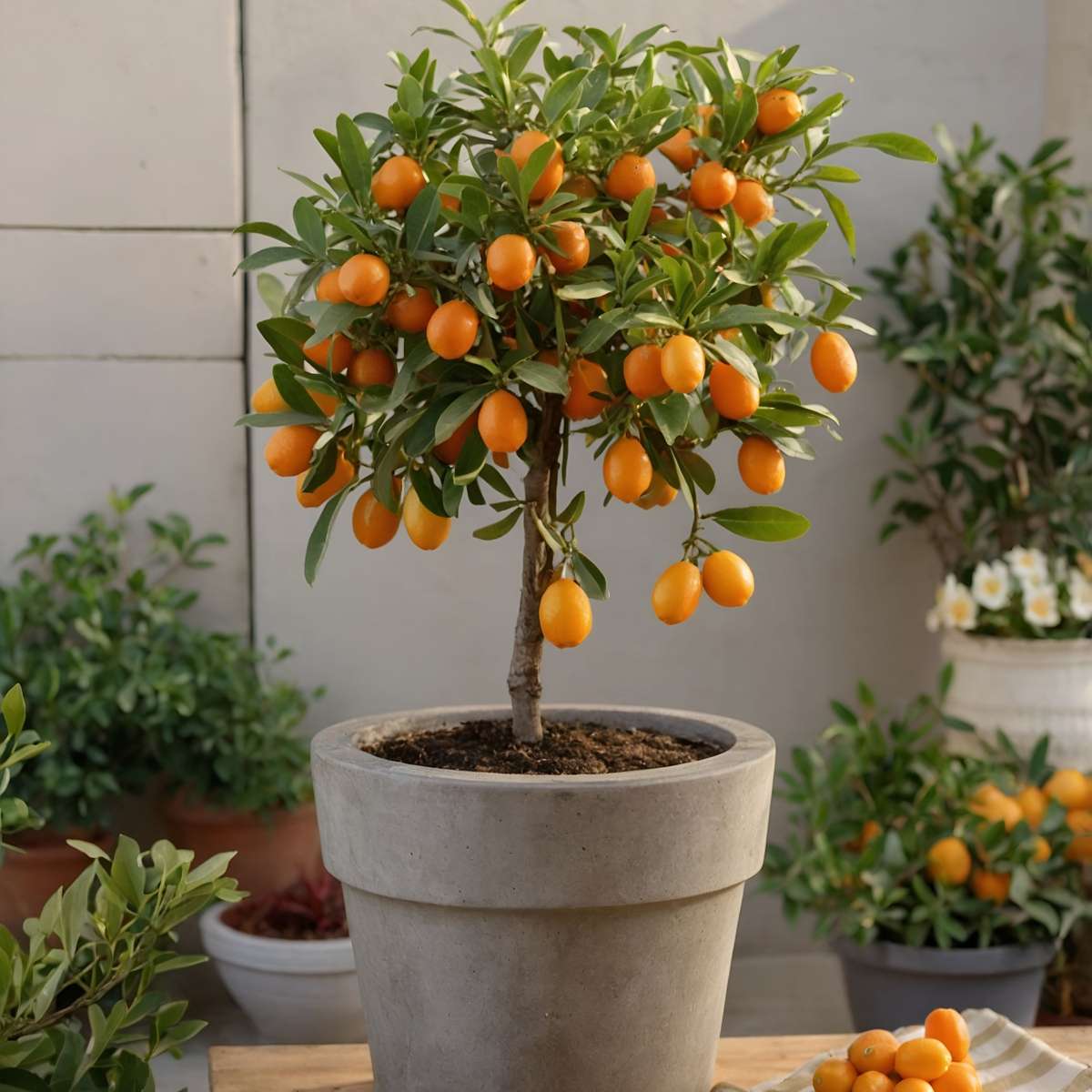 Fruit Trees Zitruspflanzenmischung - 3 Stk - Citrus Limon - Höhe 25-40Cm - ⌀9Cm