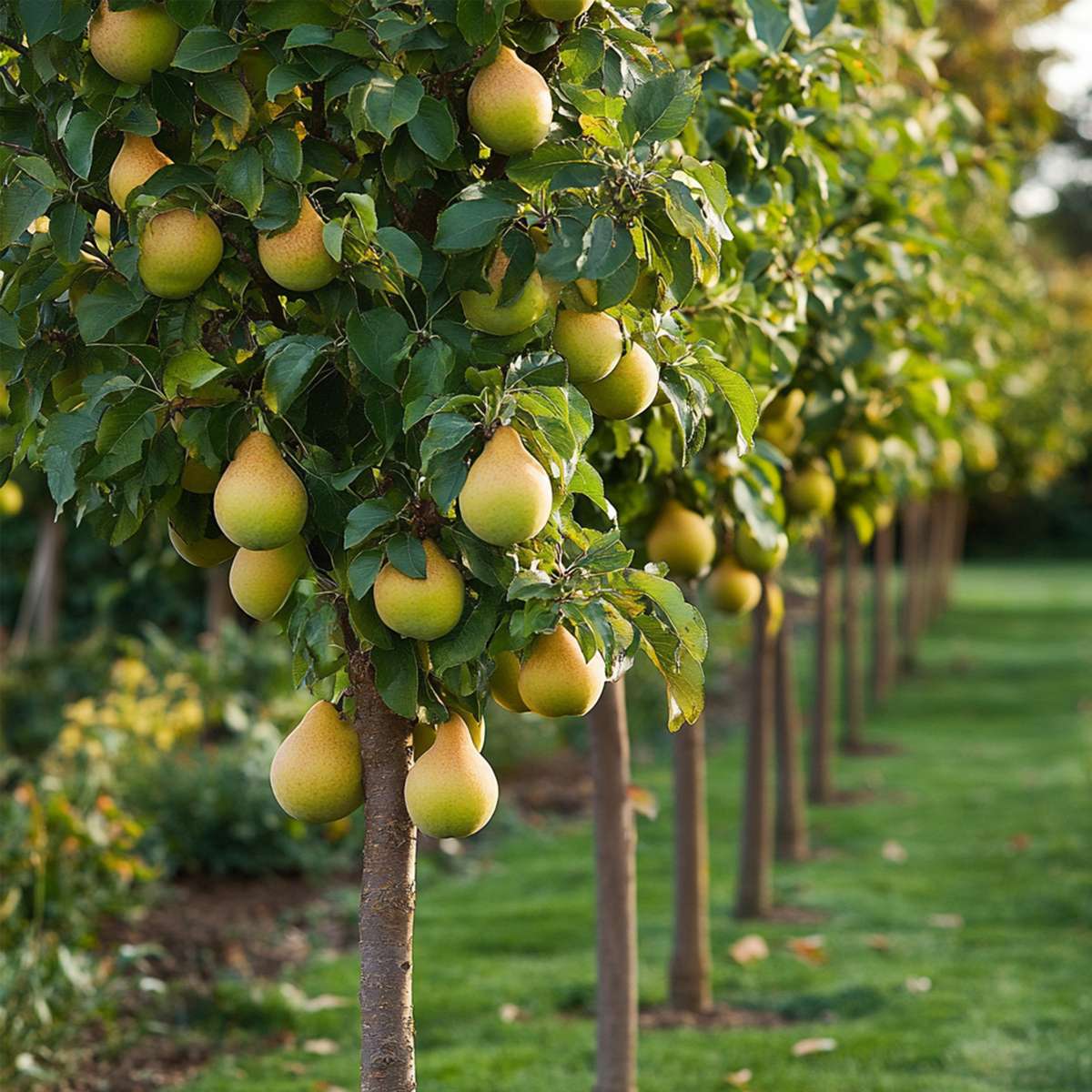 Fruit Trees Fruchtsäulen - 3 Stk - Apfel, Birne - Höhe 60-70Cm - ⌀9Cm