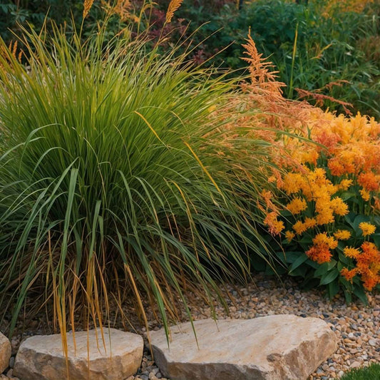 Ornamental Grasses Lampenputzergras - 2 Stk - Pennisetum 'Hameln' - Höhe 20-30Cm - ⌀23Cm
