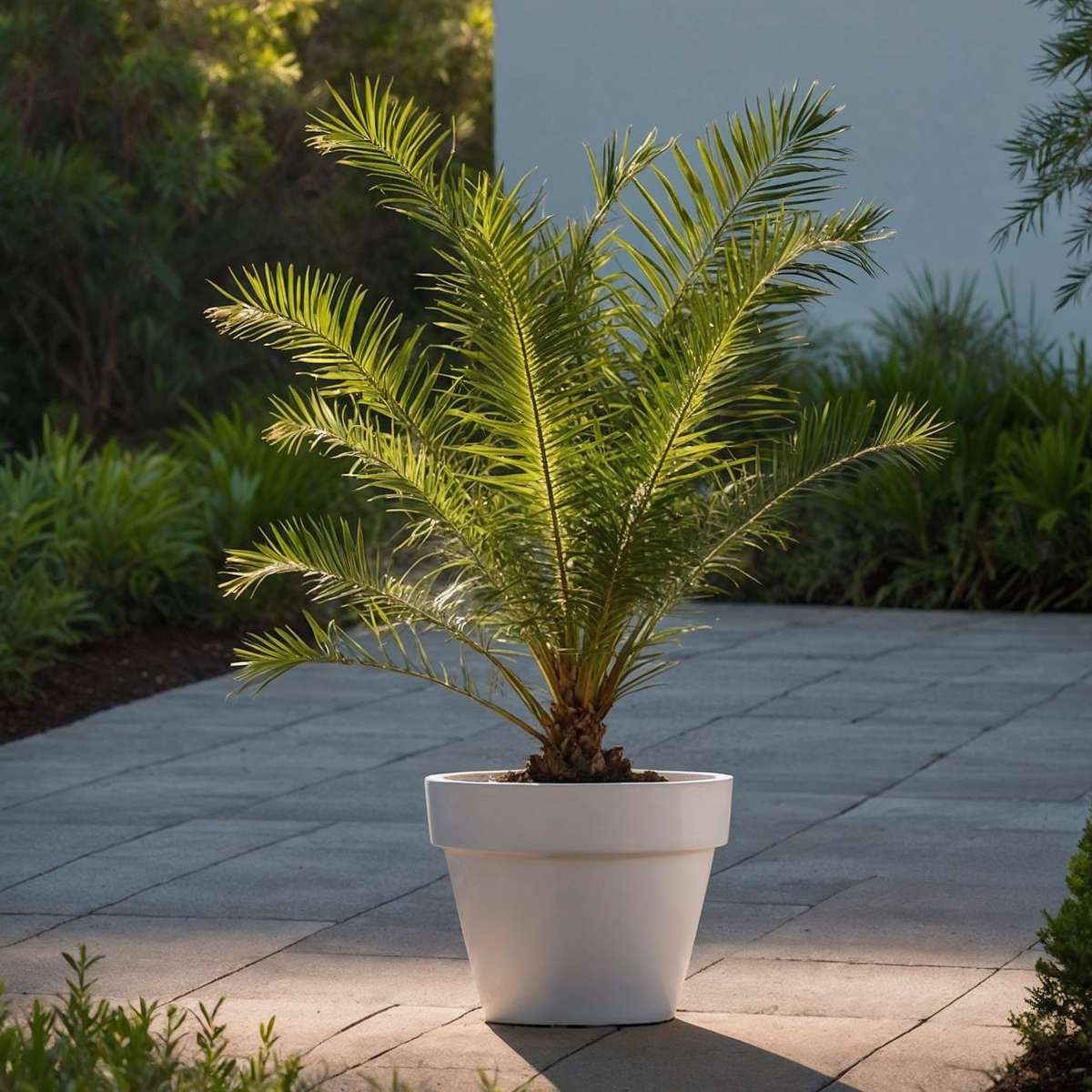 Garden Palms Kanarische Dattelpalme - 2 Stk - Phoenix Canariensis - Höhe 50-60Cm - ⌀15Cm