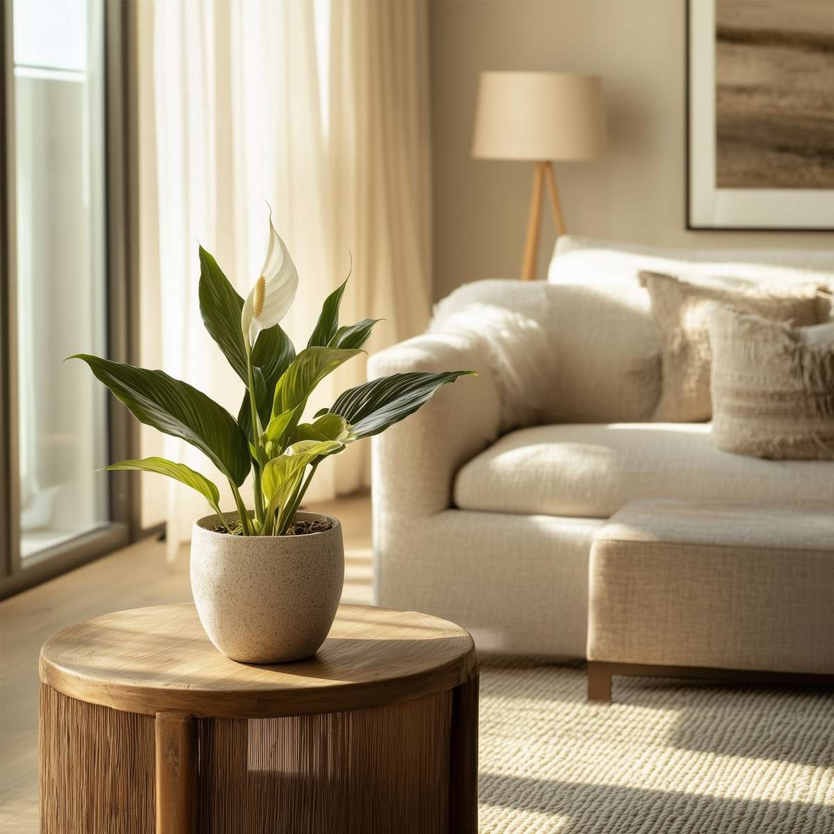 Other Green Houseplants Friedenslilie - Einblatt - 3 Stk - Spathiphyllum Torelli - Höhe 30-45Cm - ⌀12Cm