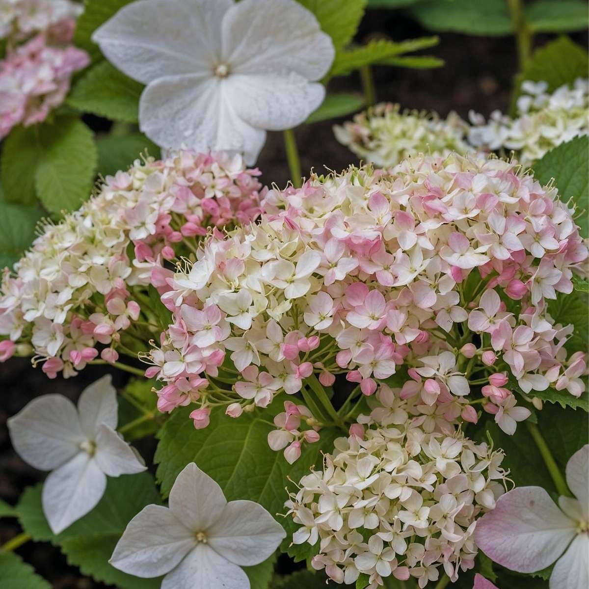 Hydrangea Hortensie - 6 Stk - Hydrangea Macrophylla - Höhe 25-40Cm - ⌀9Cm