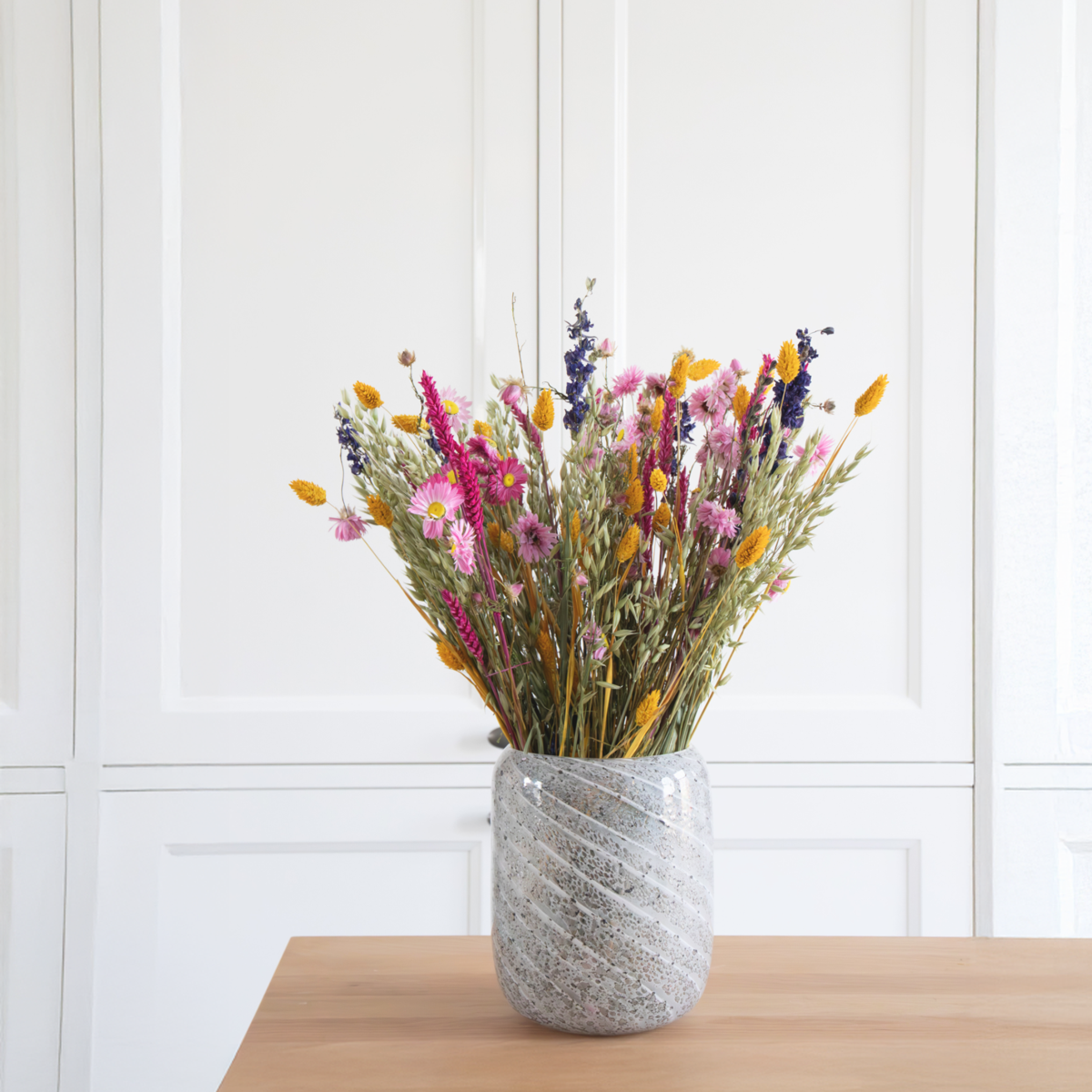 Dried Flowers Blumenstrauß 'Trendy Vibrant' - Getrocknete Blumen - Höhe 55Cm