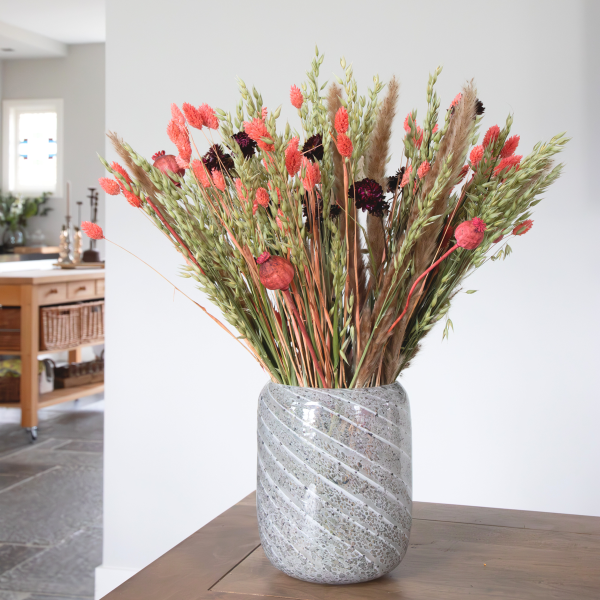 Dried Flowers Blumenstrauß 'Large Zoey' - Getrocknete Blumen - Höhe 55Cm