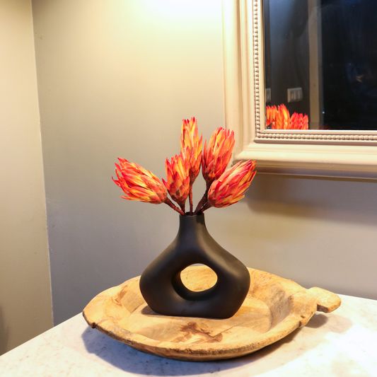 Dried Flowers Getrocknete Blumen - 5 Stk. - Strauß 'Protea Pendula Red'