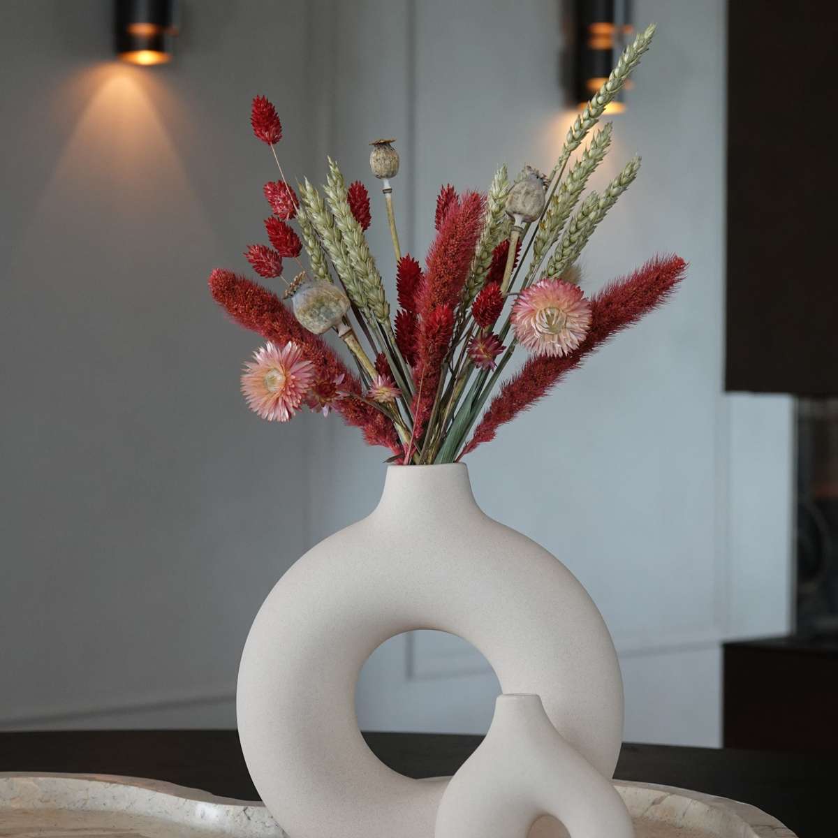 Dried Flowers Getrocknete Blumen - Strauß 'Pink Cocktail'