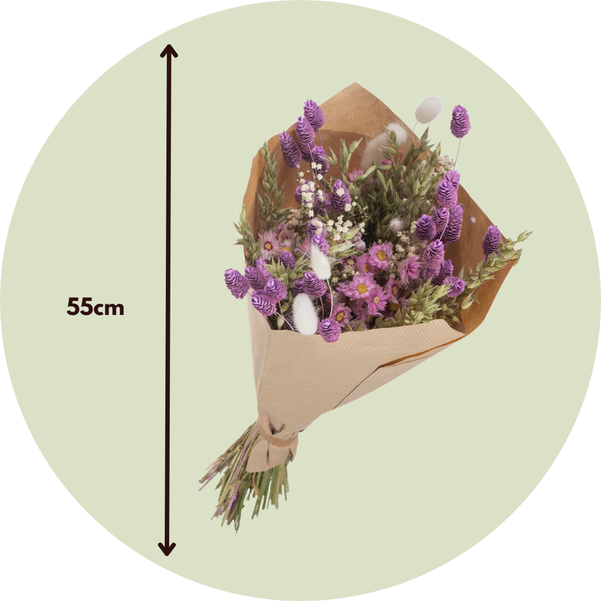 Dried Flowers Getrocknete Blumen - Strauß 'Trendy Pastel Palette'