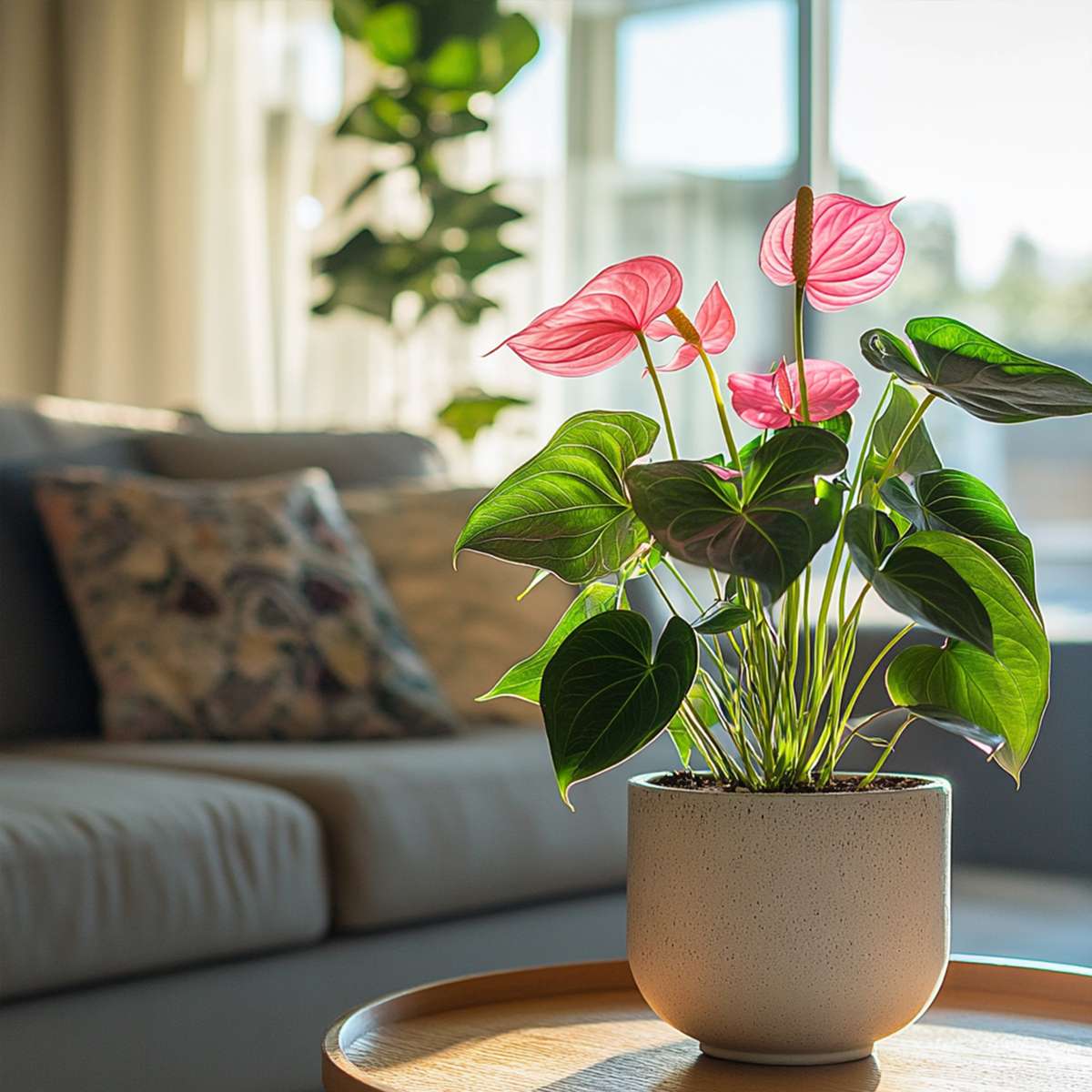 Blooming Houseplants Flamingoblume - Anthurium 'Sweet Dream' - Höhe 35-45Cm - Ø12Cm
