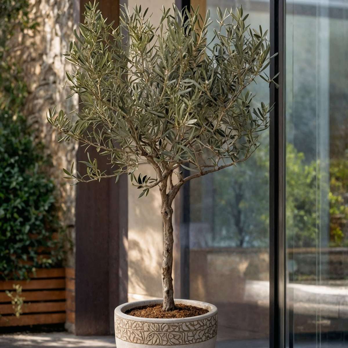 Olive Trees Olivenbaum - 2 Stk - Olea Europaea - Höhe 50-60Cm - ⌀14Cm