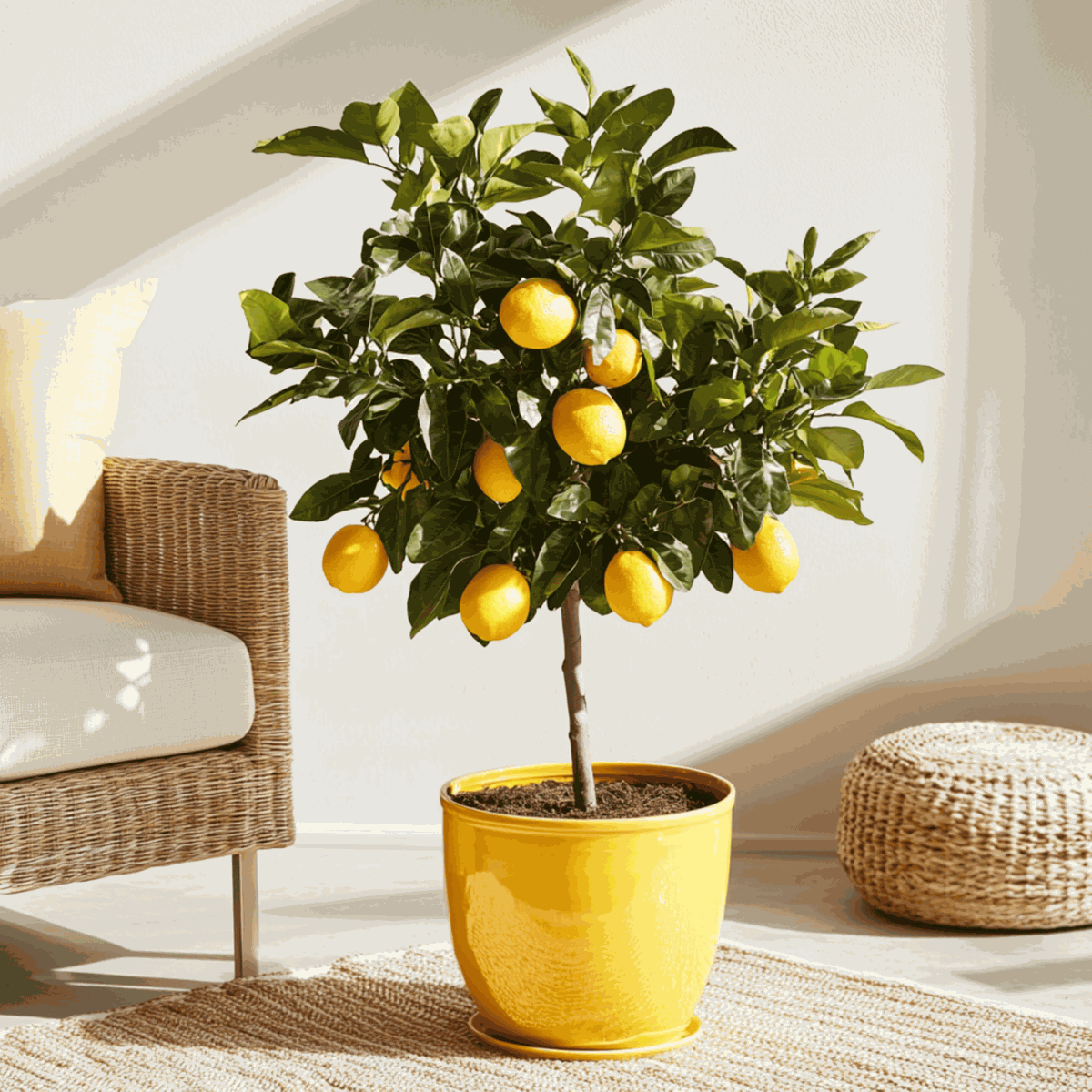 Fruit Trees Zitronenbaum - Citrus Limon - Höhe 60-70Cm - ⌀19Cm