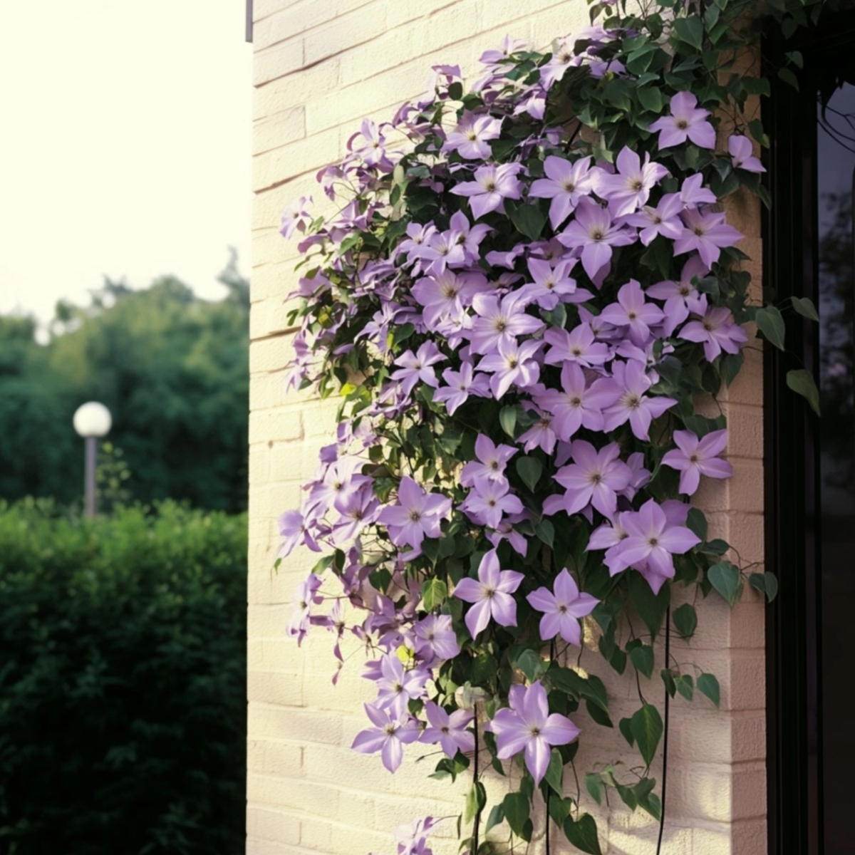 Climbers Waldrebe - 2 Stück - Clematis 'Hagley Hybrid' - Höhe 100-120Cm - ⌀17Cm