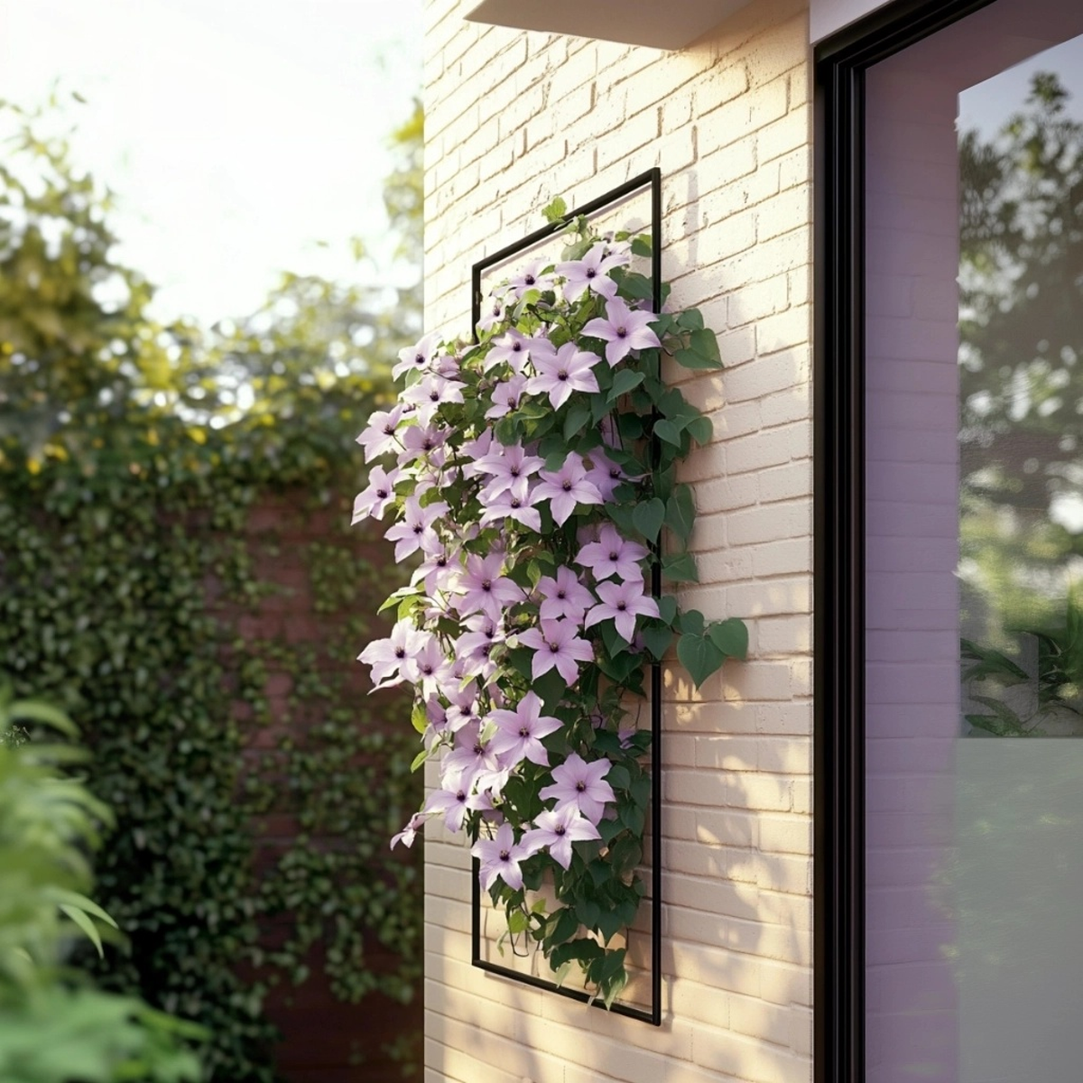 Climbers Waldrebe - 2 Stück - Clematis 'Hagley Hybrid' - Höhe 100-120Cm - ⌀17Cm