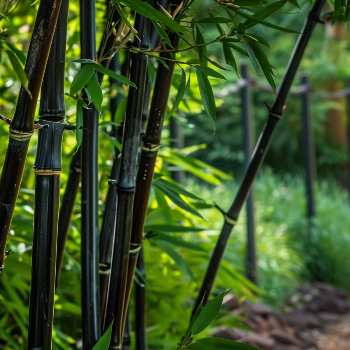 Bamboo Shrubs Bambus - 6Er-Set - Fargesia Nitida 'Black Dragon' - Höhe 25-40Cm - ⌀14Cm