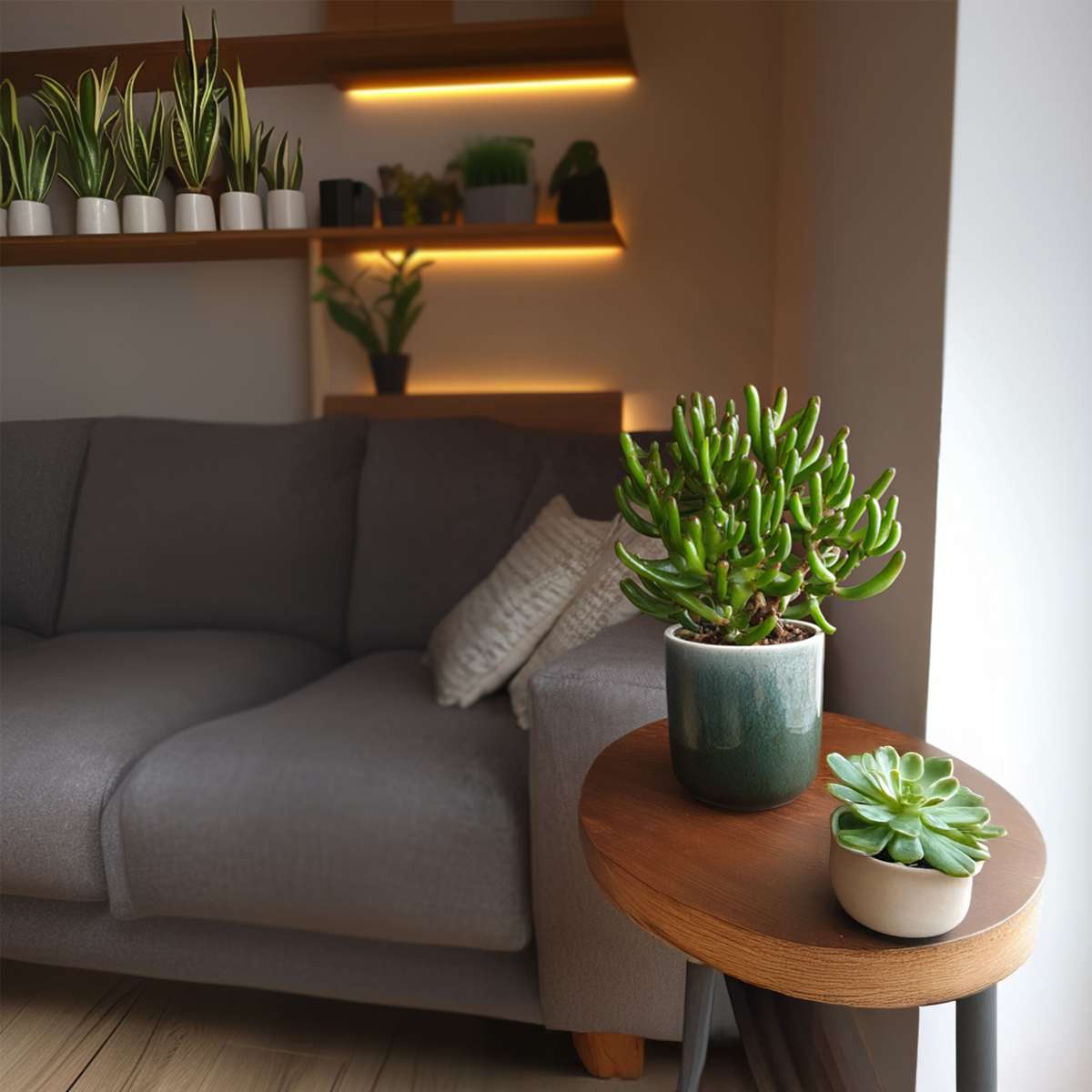 Succulents Pfennigbaum - 2Er Set - Crassula Ovata 'Gollum' - Höhe 15-25 Cm - Topf 12 Cm