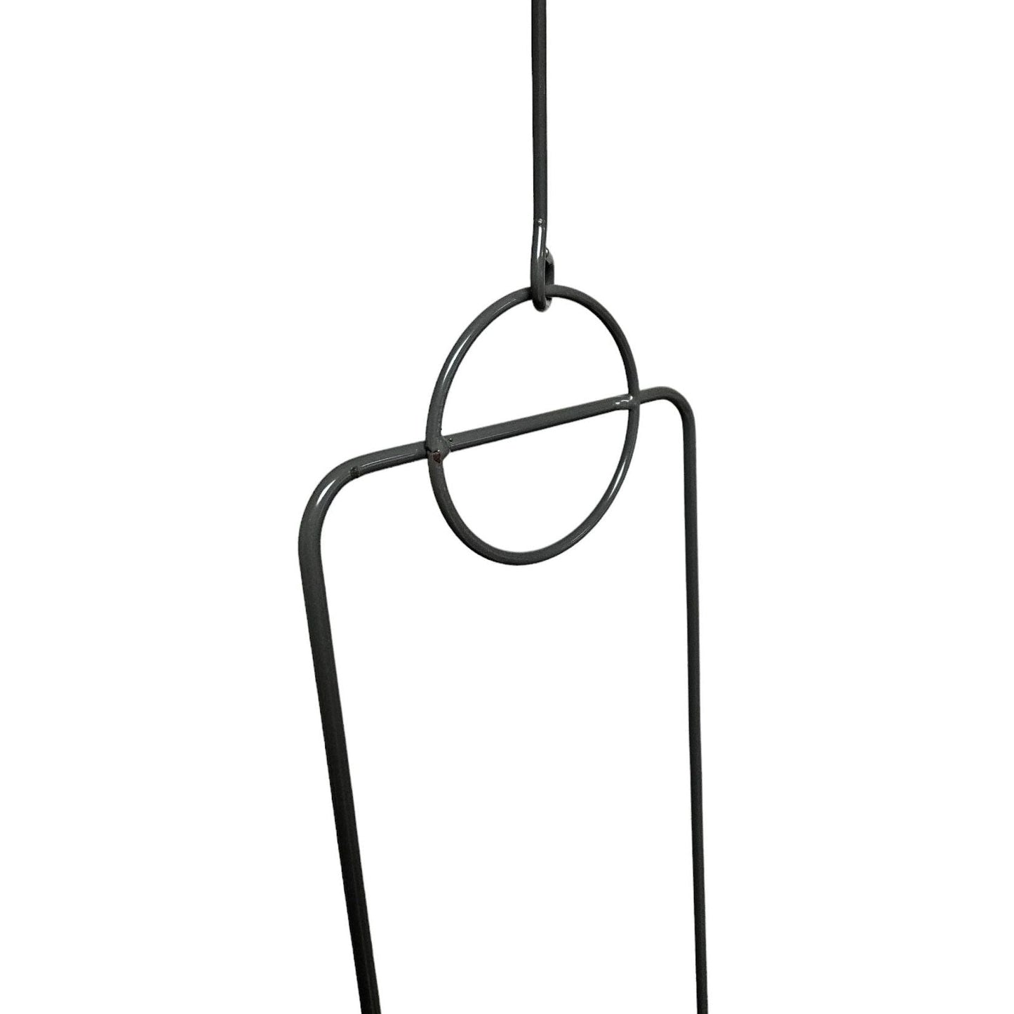 Blumenampel hängend Blumentopf Ampel Übertopf Hängetopf Pflanzentopf Metall GRAU