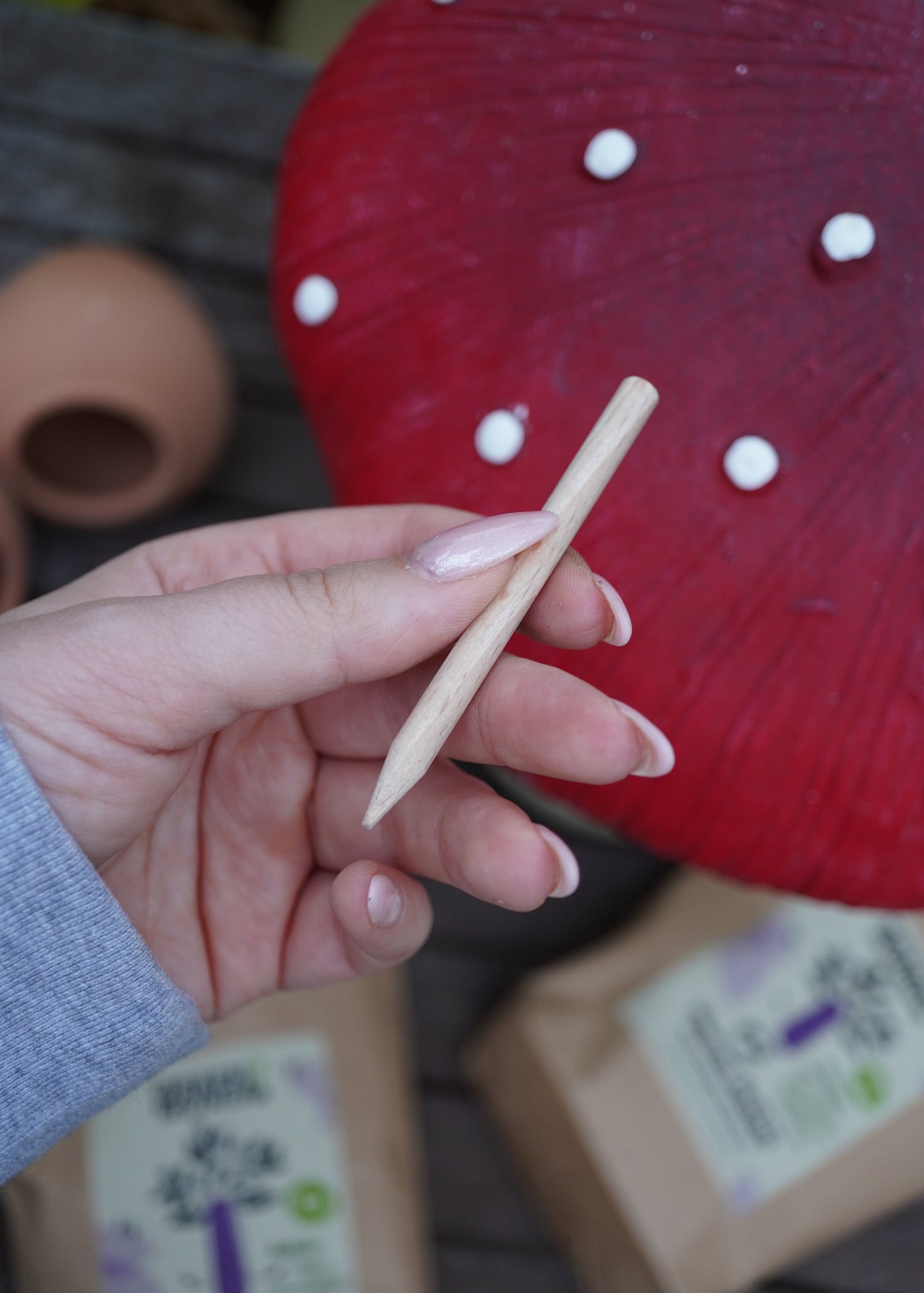 Hermi Stäbli organische Düngestäbchen ca.220Stk – Langzeitdünger mit Chitin für Zimmerpflanzen Balkon & Kräuter – 100% organischer NPK Dünger mit Einsteckhilfe