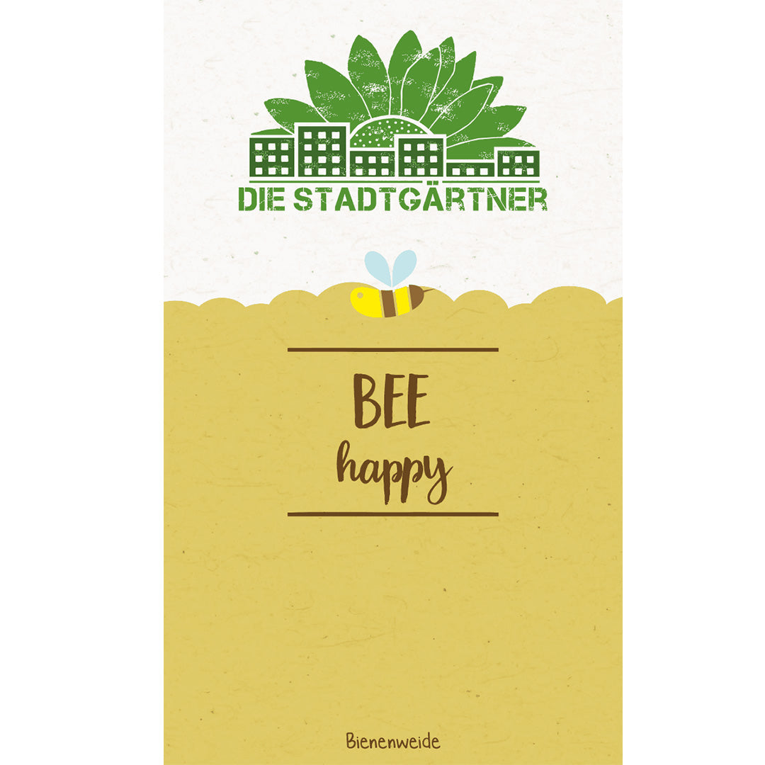 Saatgruß "Bee happy"