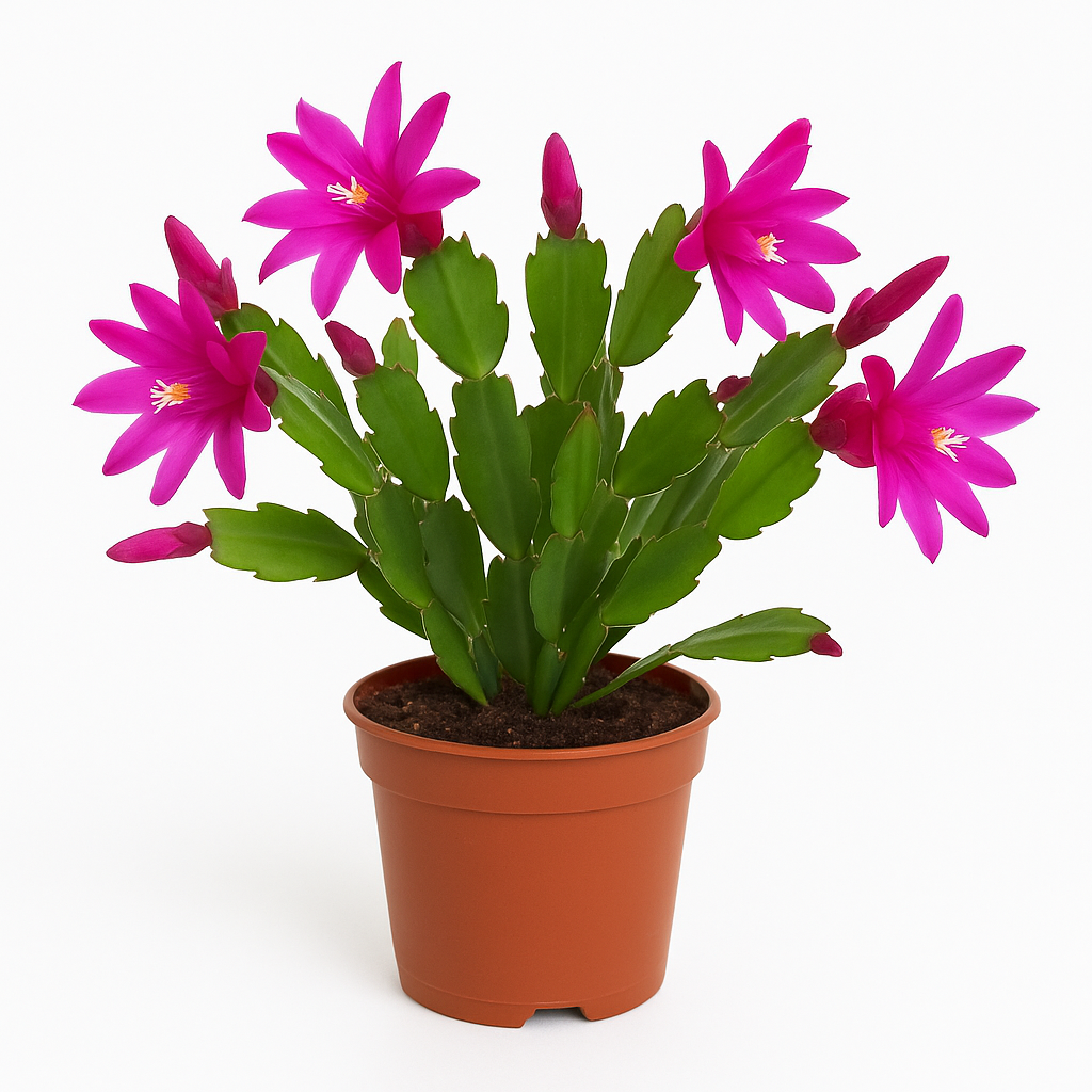 Epiphyllum Schlumbergera – Pink – Weihnachtkaktus / Osterkaktus – Pflegeleichte Zimmerpflanze mit leuchtenden Blüten – Ideal für helle Innenräume – Im 9cm Topf