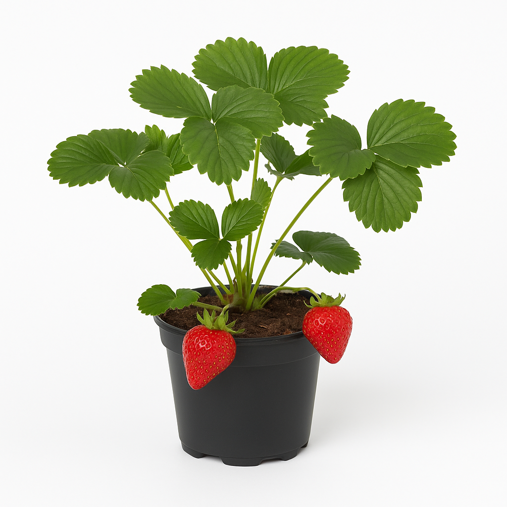 Erdbeere „Korona“ (Fragaria x ananassa) – 3 Pflanzen – Mittelfrühe Sorte mit großen, aromatischen Früchten – Hoher Ertrag & winterhart – Ideal für Garten, Beet & Hochbeet