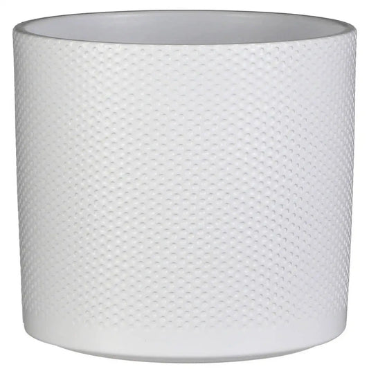 Large Luxury Era Ronde Pot with Mica Decorations 21 X 23 cm Floor Plant Pot with Relief Pack Size