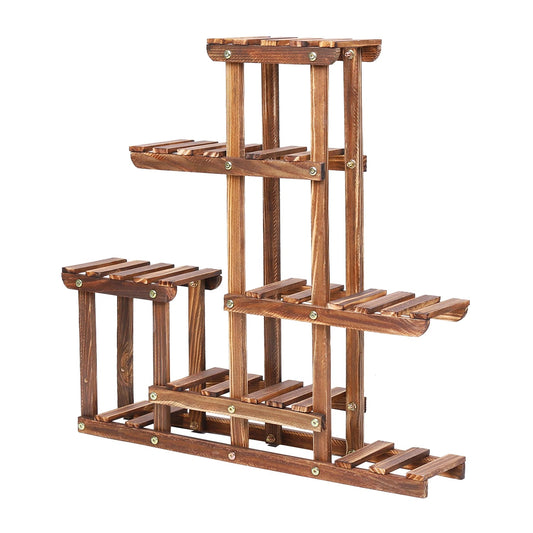 Multi-tiered Plant Stand Pots Display Rack for Balcony Indoor Outdoor