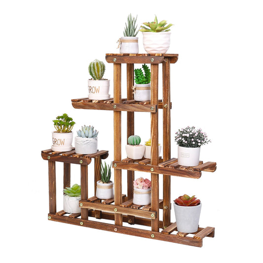 Multi-tiered Plant Stand Pots Display Rack for Balcony Indoor Outdoor