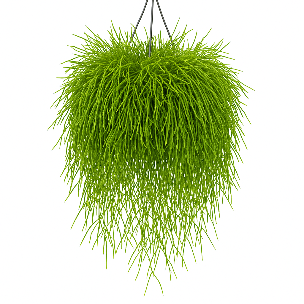 Rhipsalis cassutha (Korallenkaktus) im Hängetopf – 6 Pflanzen – exotische Hängepflanze mit langen Ranken – pflegeleichte Zimmerpflanze für helle Räume – luftreinigend & dekorativ