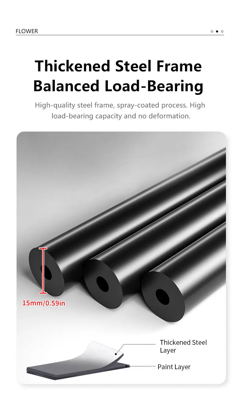 Pflanzenregal Metall schwarz mit 6/7/8 Ebenen – Blumenständer Eisen Pflanzständer für drinnen & draußen – Pflanzenhalter Regal für Garten, Balkon & Wohnzimmer