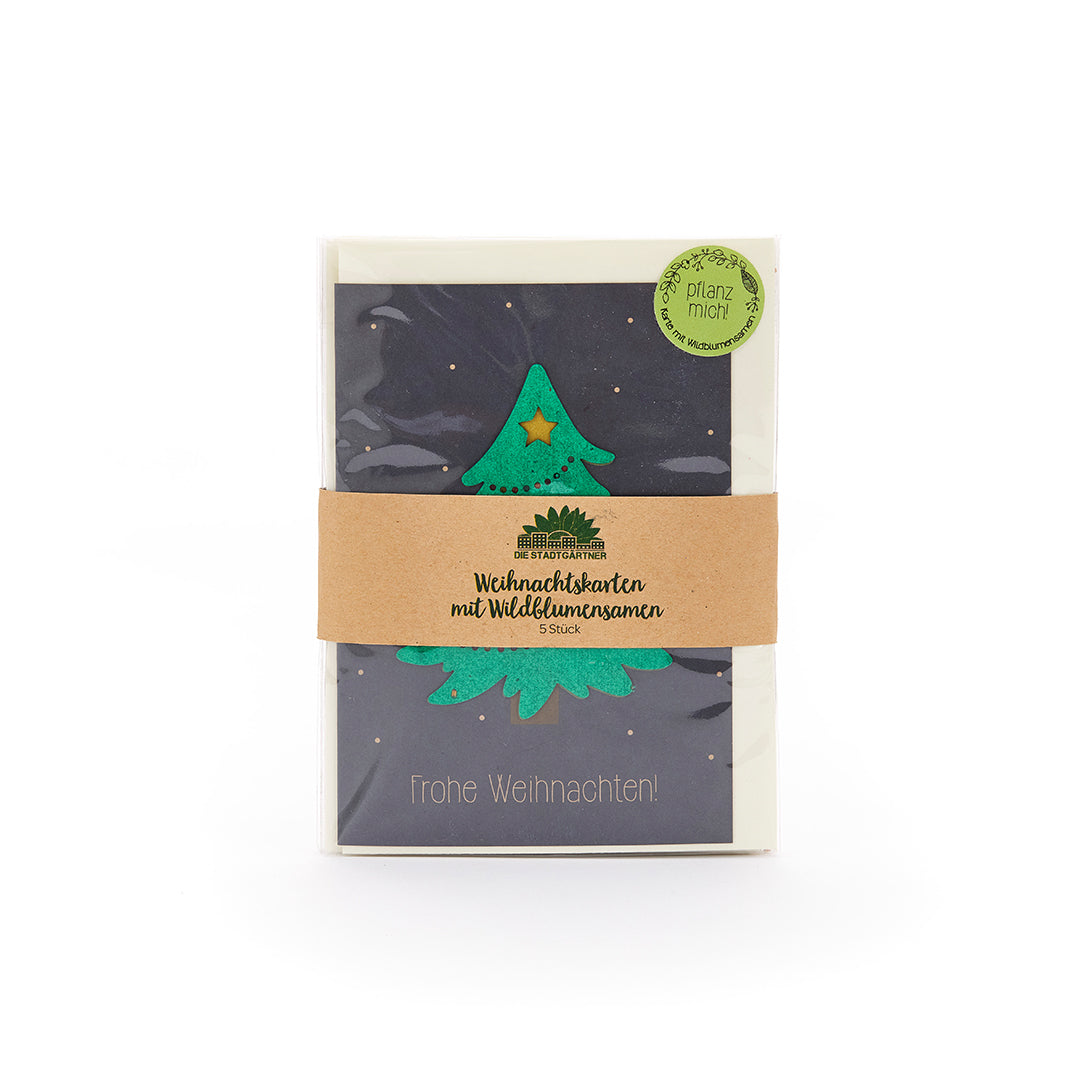 5 Weihnachtskarten im Set