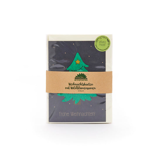 5 Weihnachtskarten im Set