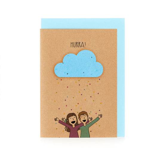 Grußkarte "Hurra! Konfetti"