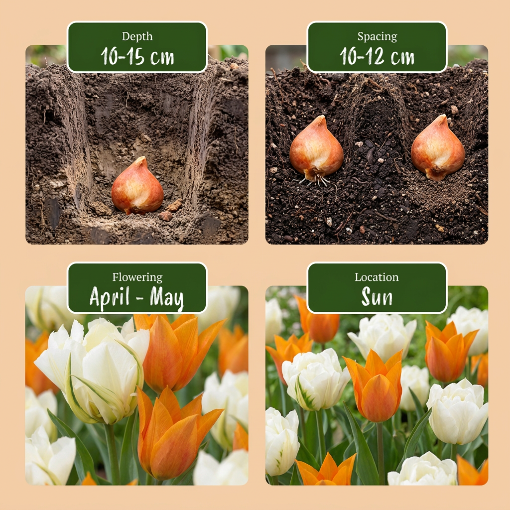 Tulpe 'Sunbath' – Gelb und Weiß – Ansicht 4