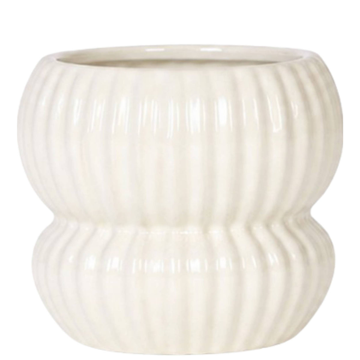 Übertopf 'Horizon' – Weiß – Ø12cm