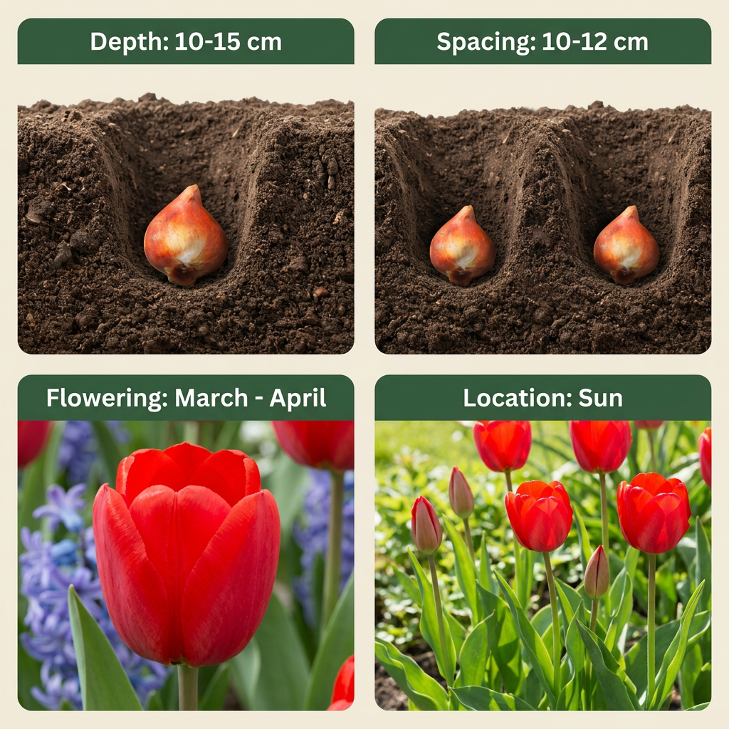 Triumph-Tulpe 'Red' – Rot – Ansicht 4