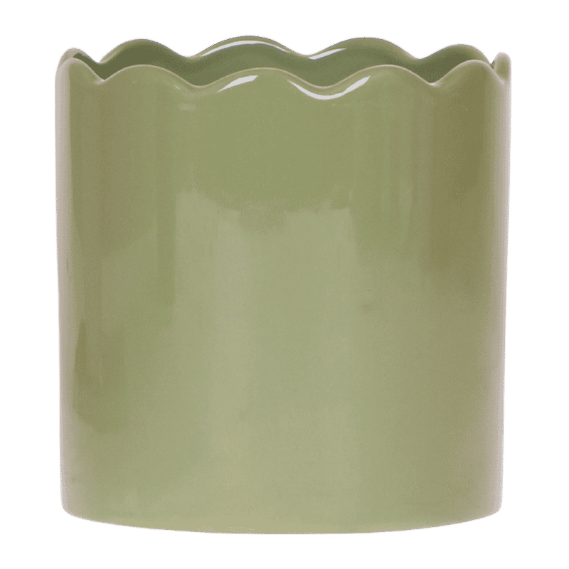 Kolibri Home Curve Übertopf – Grün – Ø12cm