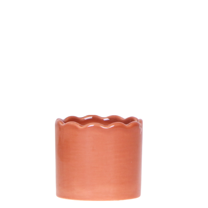 Kolibri Home Curve Übertopf – Terracotta – Ø6cm